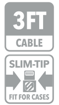 Cablu de incarcare si sincronizare mufa Lightning™ strikeLINE™ II