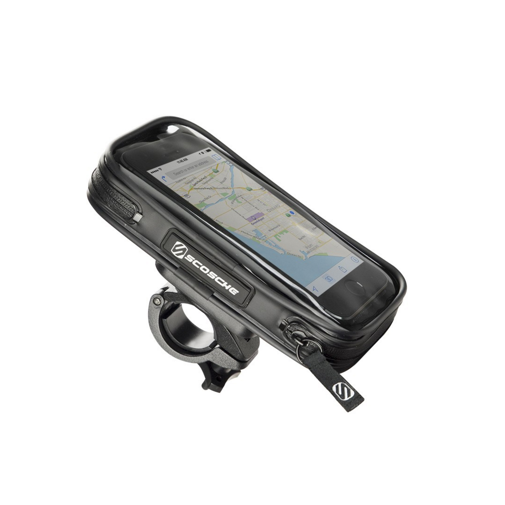 Scosche Suport bicicleta rezistent la apa pentru smartphone handleIT pro (Negru)