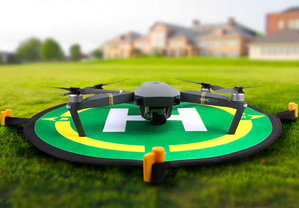 Pista de aterizare pliabila pentru drone DJI, diametru de 50 cm
