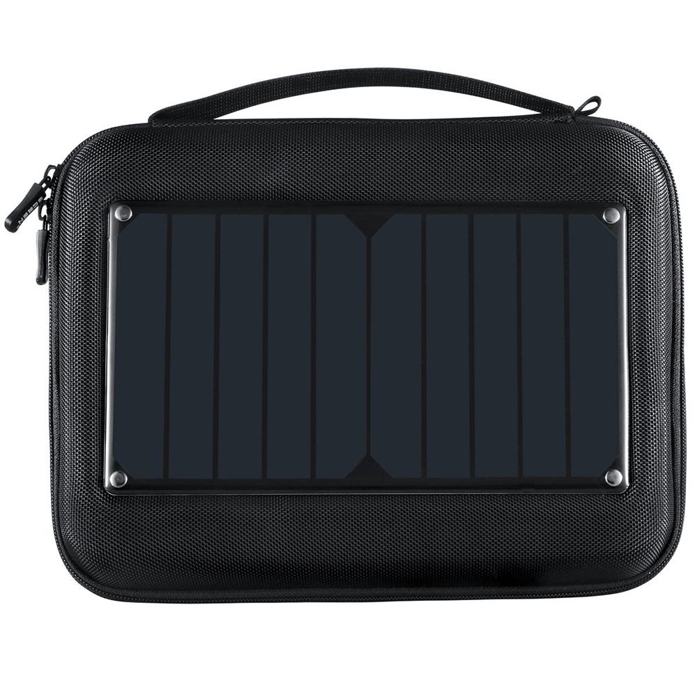 Geanta cu incarcator solar incorporat pentru camere video sport (Negru)