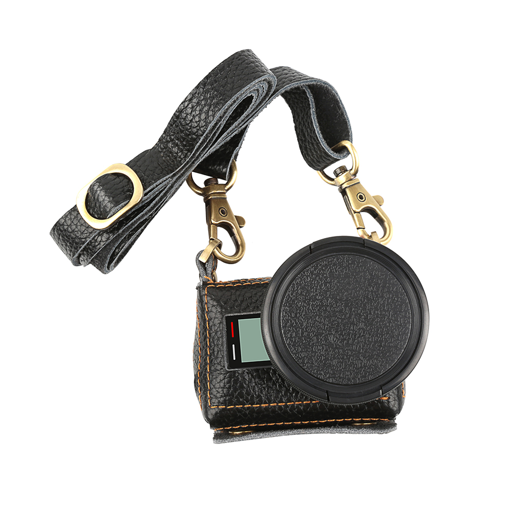 Carcasa din piele cu filtru UV 52 mm, GoPro Hero 5 / 6 / 7 (Negru)