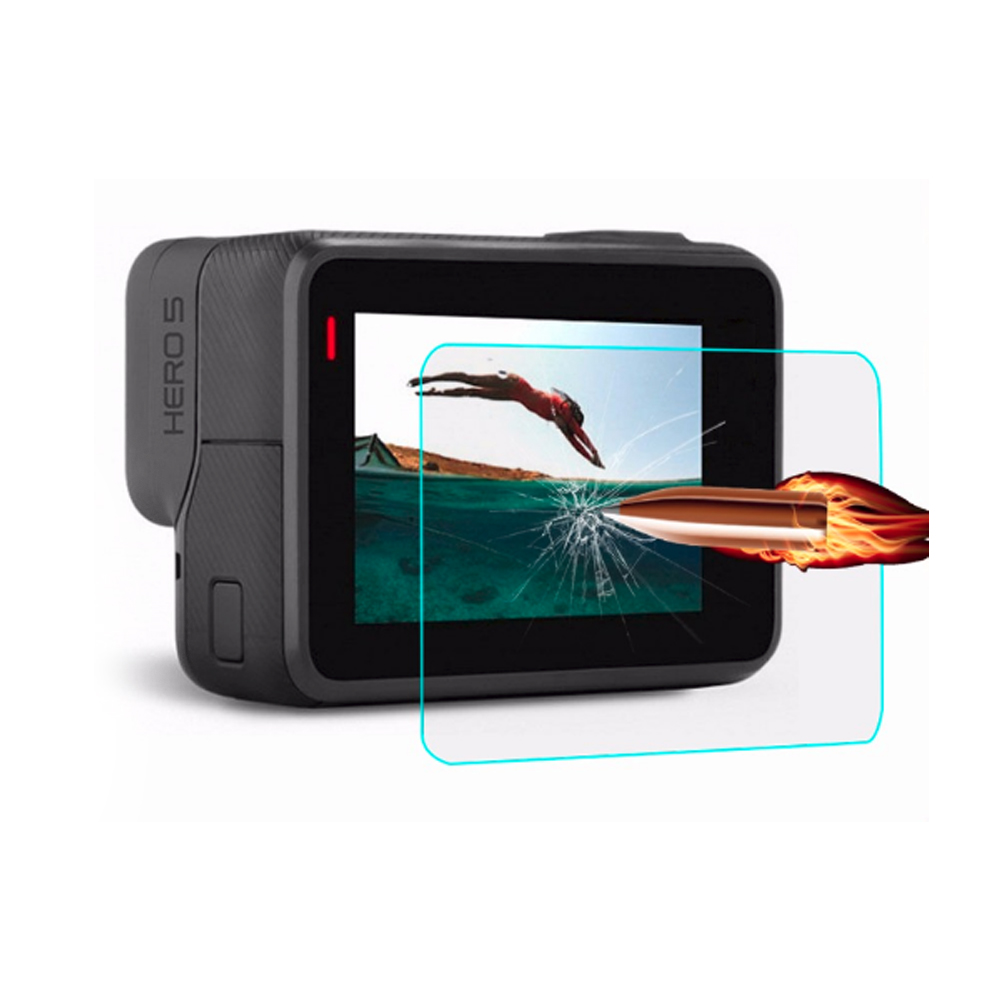 Folie protectie 2 in 1 pentru GoPro Hero 5 / 6 / 7 din sticla securizata