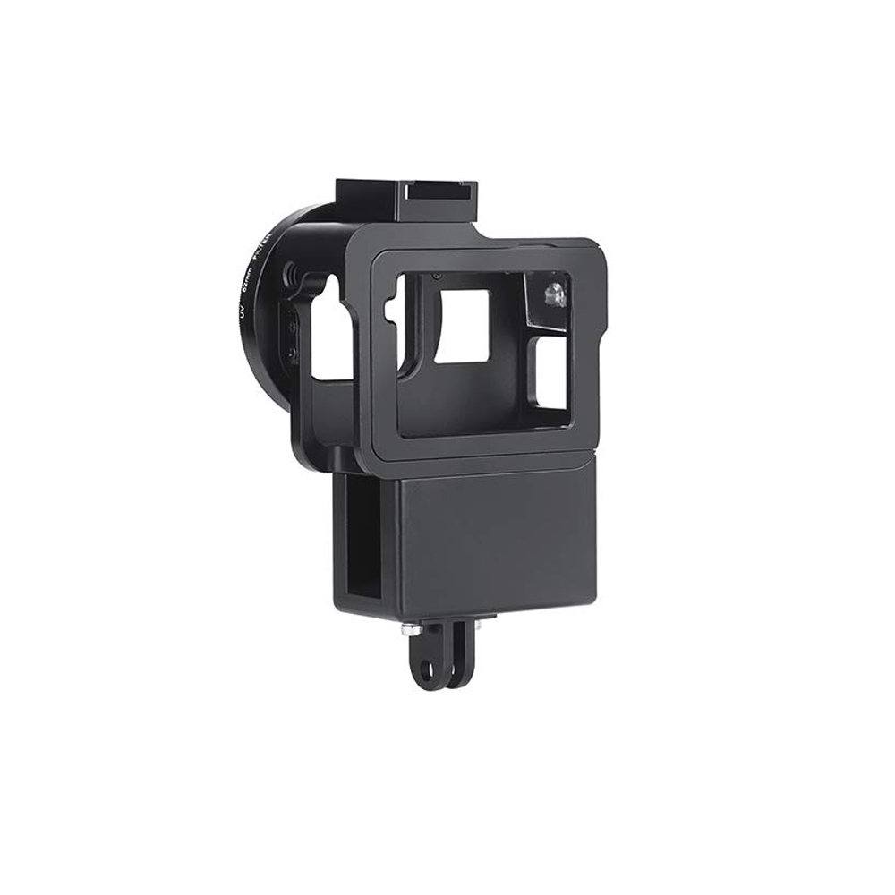 Carcasa de protectie speciala pentru vlogging, compatibila cu GoPro Hero 5 / 6 / 7 Black