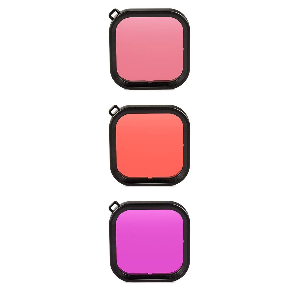 Filtru pentru filmari subacvatice GoPro Hero 8 Black, compatibil cu carcasa subacvatica (Portocaliu)