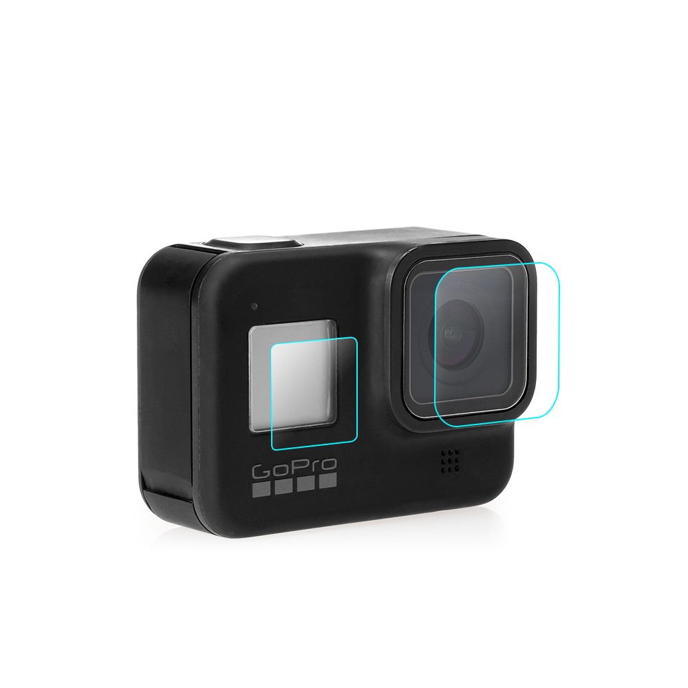 Folie protectie 3 in 1 din sticla securizata pentru GoPro Hero 8 Black, 3 piese