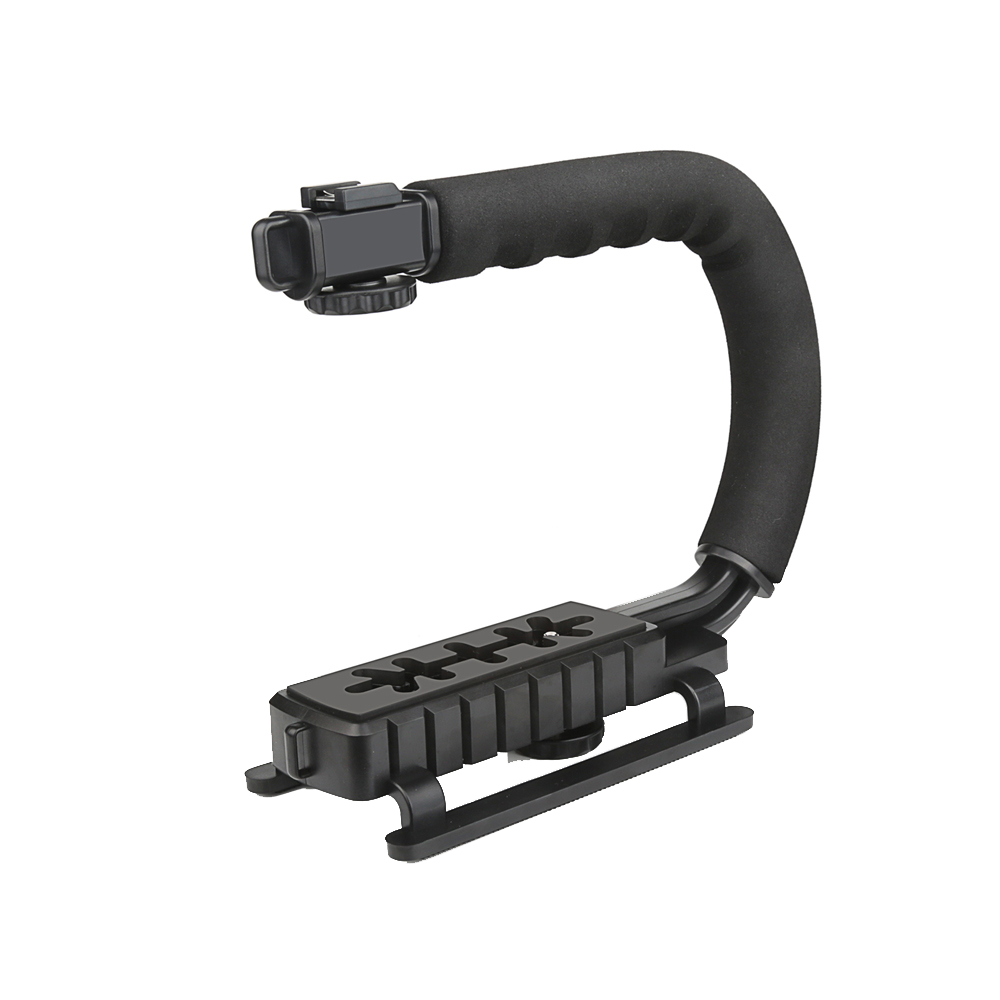 Hand grip in forma de C pentru aparate DSLR si camere video sport