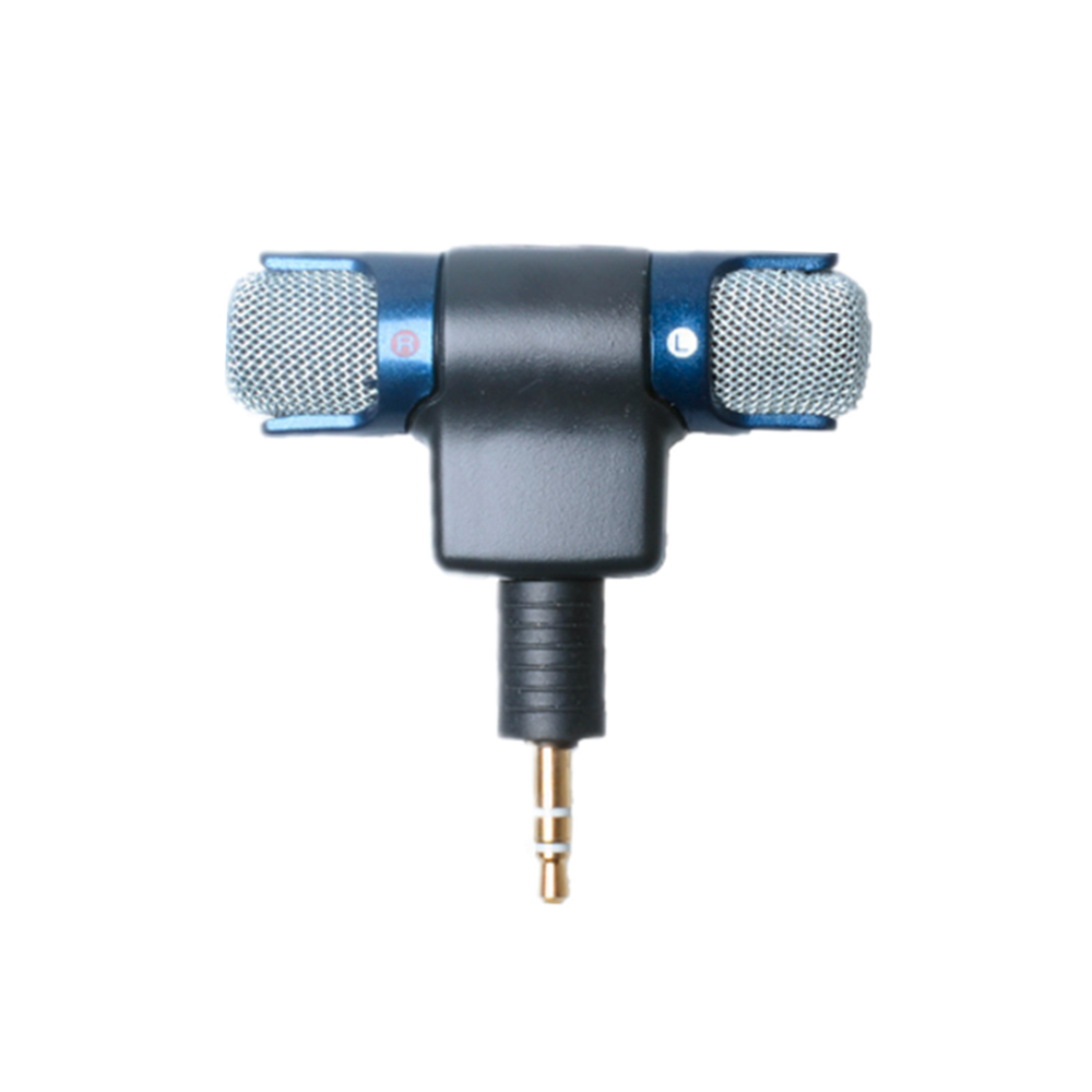 Microfon mini stereo cu mufa 3.5 mm pentru GoPro Hero 3, 3+ si 4 (Negru)