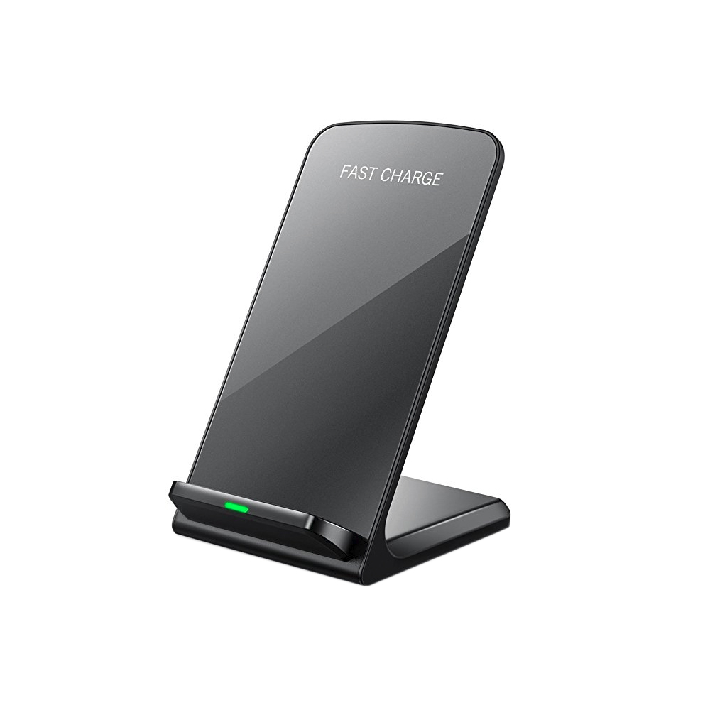 Incarcator rapid wireless QI compatibil cu iPhone X, 8, 8 Plus (Negru)