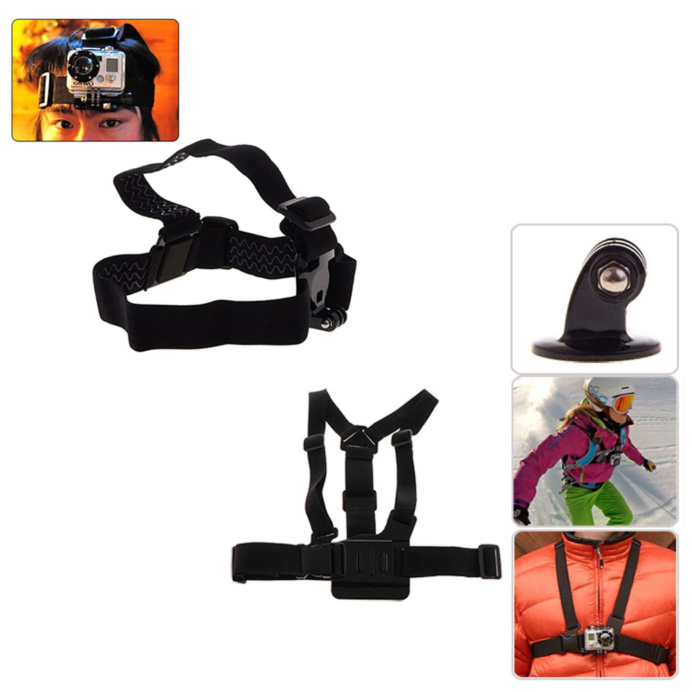 Pachet ham pentru piept si curea pentru cap Widjit (Negru)