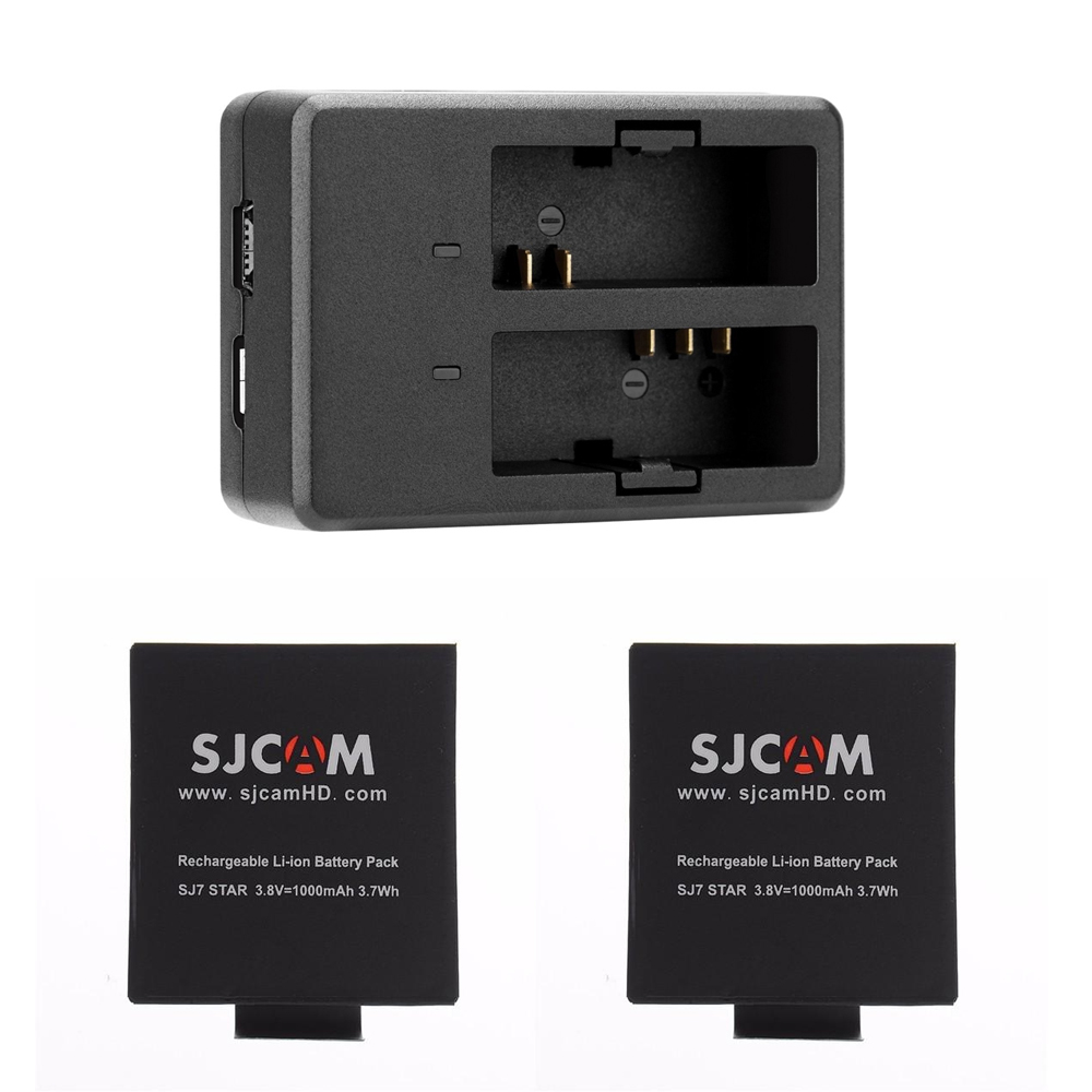 Incarcator dual + 2 baterii SJCAM SJ7 Star