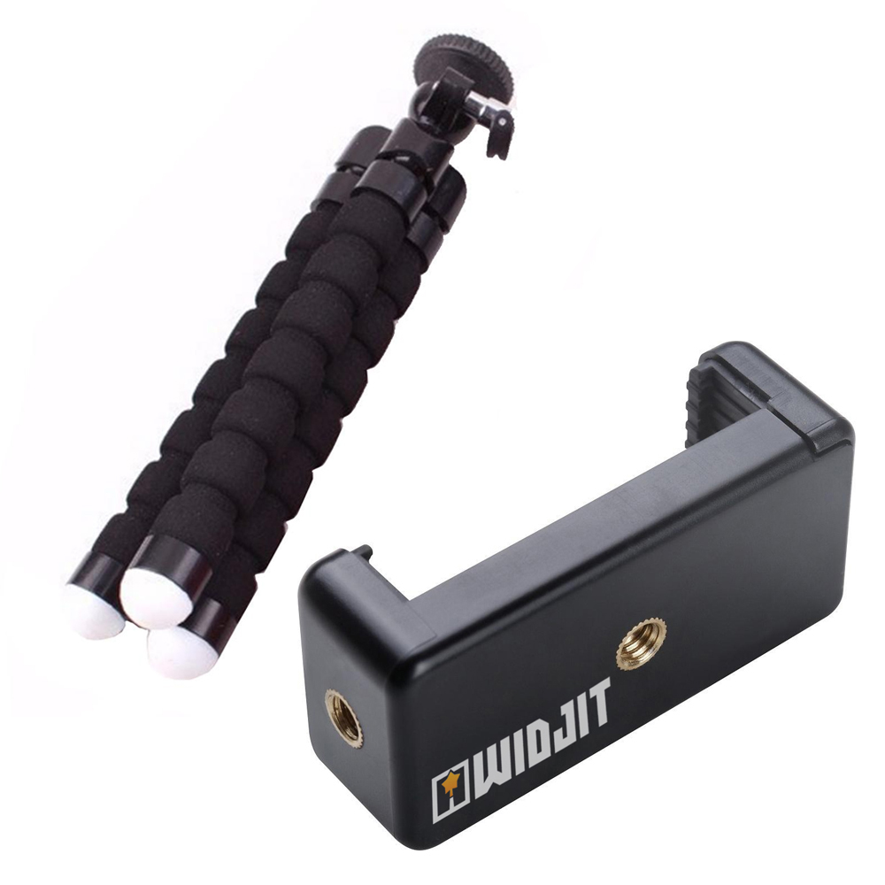 Mini trepied flexibil + adaptor de telefon
