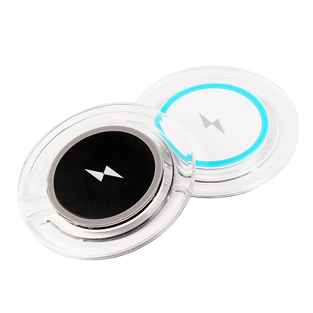 Incarcator Wireless rapid smartphone si tablete cu receiver microUSB (Alb)