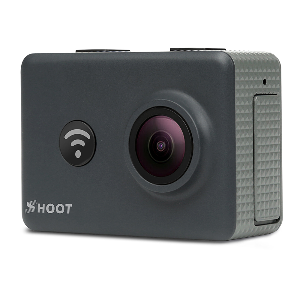 Camera video sport 4K, Shoot, 14 MP cu telecomanda WiFi (Negru)