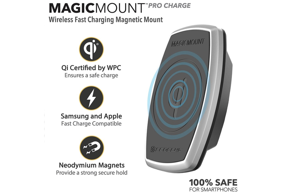 MagicMount™ Pro Charge Vent cu incarcare wireless Qi