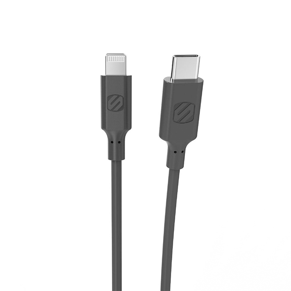 Cablu de date si sincronizare Strikeline Lightning - USB-C MFI Scosche - 1.2m (Negru)