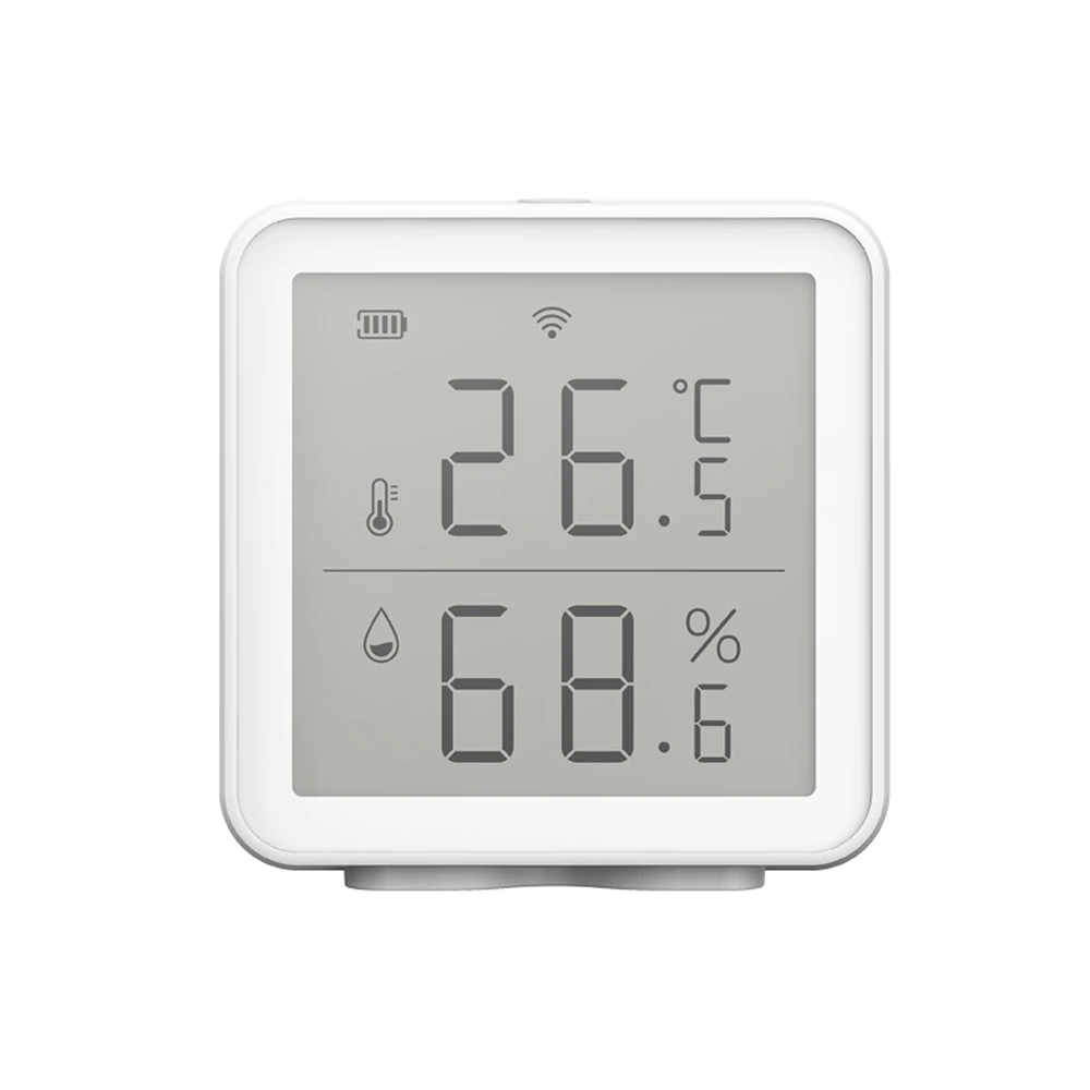 Senzor de temperatura si umiditate WiFi, compatibil Tuya, Alexa si Google Assistant