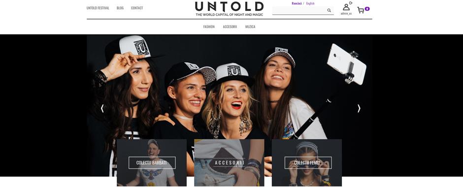 Magazin online UNTOLD Festival a fost lansat cu succes!