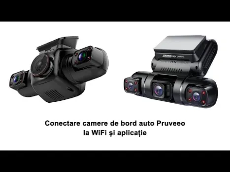 Preview image for the video "Conectare camere de bord auto Pruveeo la WiFi și aplicație".