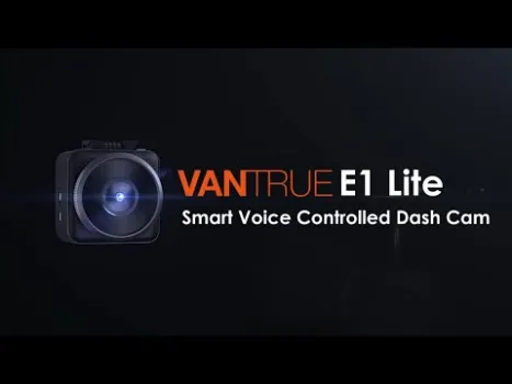 Preview image for the video "Camera auto de bord Vantrue E1 Lite Mini, WiFi 1080P HDR/30fps, control vocal, GPS, G-sensor".