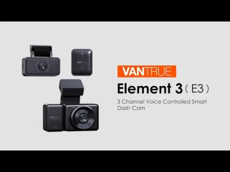 Preview image for the video "Camera auto tripla Vantrue E3 fata-spate-interior, WiFi 5GHz 1944P + 1080P + 1080P, Night Vision".