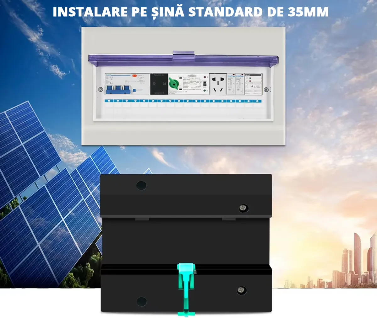 Comutator automat transfer intre retea si panouri fotovoltaice 2P, 230V - 125A