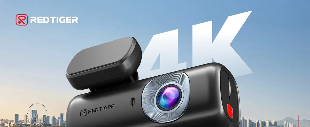 Camera auto de bord REDTIGER F9 Lite 4K, ADAS, WiFi, Night Vision, GPS, aplicatie dedicata, G-senzor si monitorizare parcare