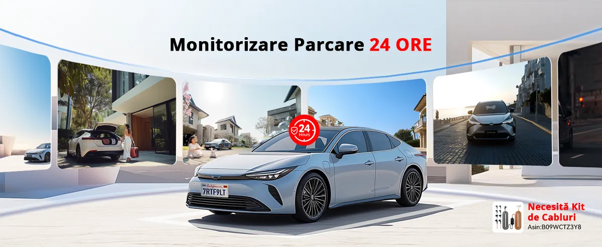 Camera auto de bord REDTIGER F9 Lite 4K, ADAS, WiFi, Night Vision, GPS, aplicatie dedicata, G-senzor si monitorizare parcare