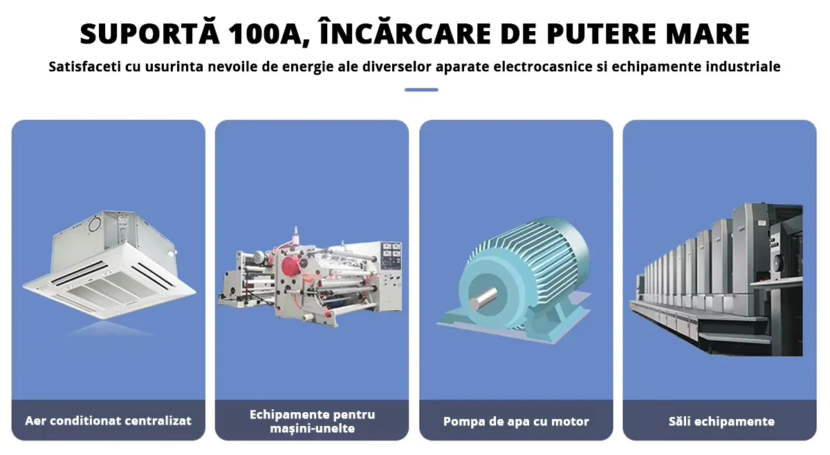Comutator de transfer automat ATS trifazic pentru transfer retea-generator 4P, 220V 63A