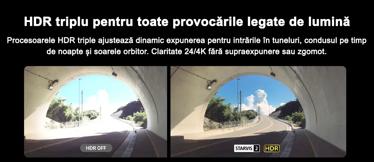 Camera auto Vantrue N4 Pro S cu 3 canale, 4K+1080P+1440P, HDR+Night Vision, protective IP67, GPS, G-sensor si monitorizare parcare