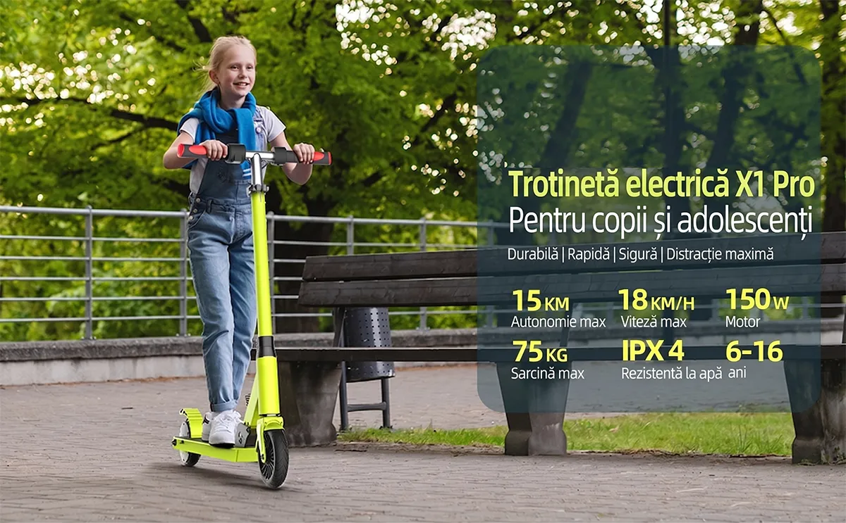 Trotineta Electrica copii RYDE X1 PRO