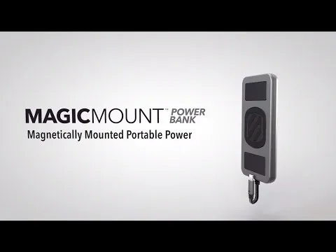 Preview image for the video "MagicMount™ PowerBank - Magnetically Mounted Portable Power for Lightning and Micro USB Devices". Preview image for the video "MagicMount™ PowerBank - Magnetically Mounted Portable Power for Lightning and Micro USB Devices".