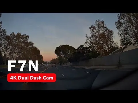 Preview image for the video "Camera auto de bord fata-spate REDTIGER F7N 4K+FHD, WiFi".