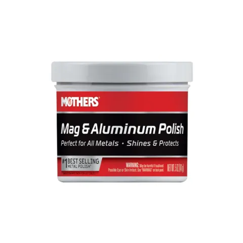 Mothers Mag & Aluminum Polish - Pasta polish profesională pentru jante din aluminiu si accesorii metalice, 141gr