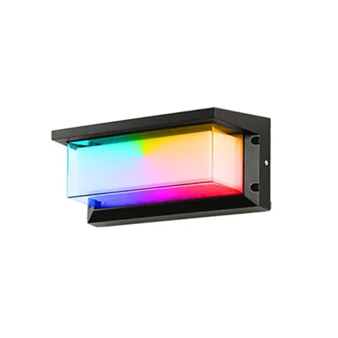 Aplica perete de exterior dimabila LED 20W, Smart WiFi, RGB, 3000K-6500K, IP65, 1800lm, compatibila Tuya/SmartLife