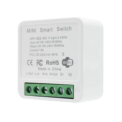 Mini releu inteligent smart WiFi, DIY, compatibil Tuya/SmartLife 