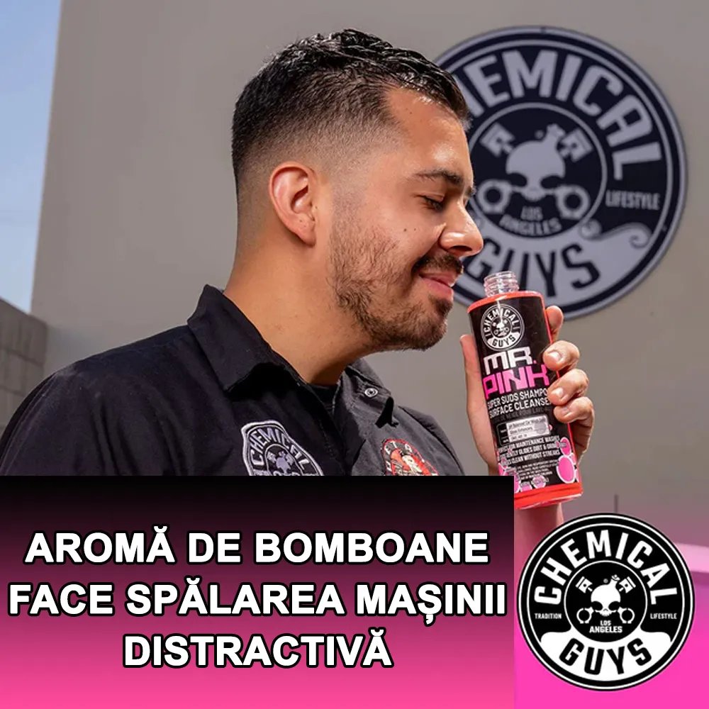 Chemical Guys Mr. Pink super suds shampoo - Sampon auto roz cu PH