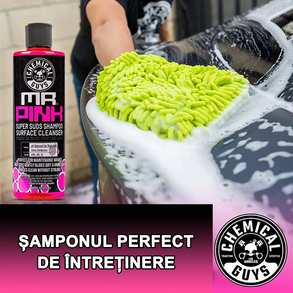 Chemical Guys Mr. Pink super suds shampoo - Sampon auto roz cu PH