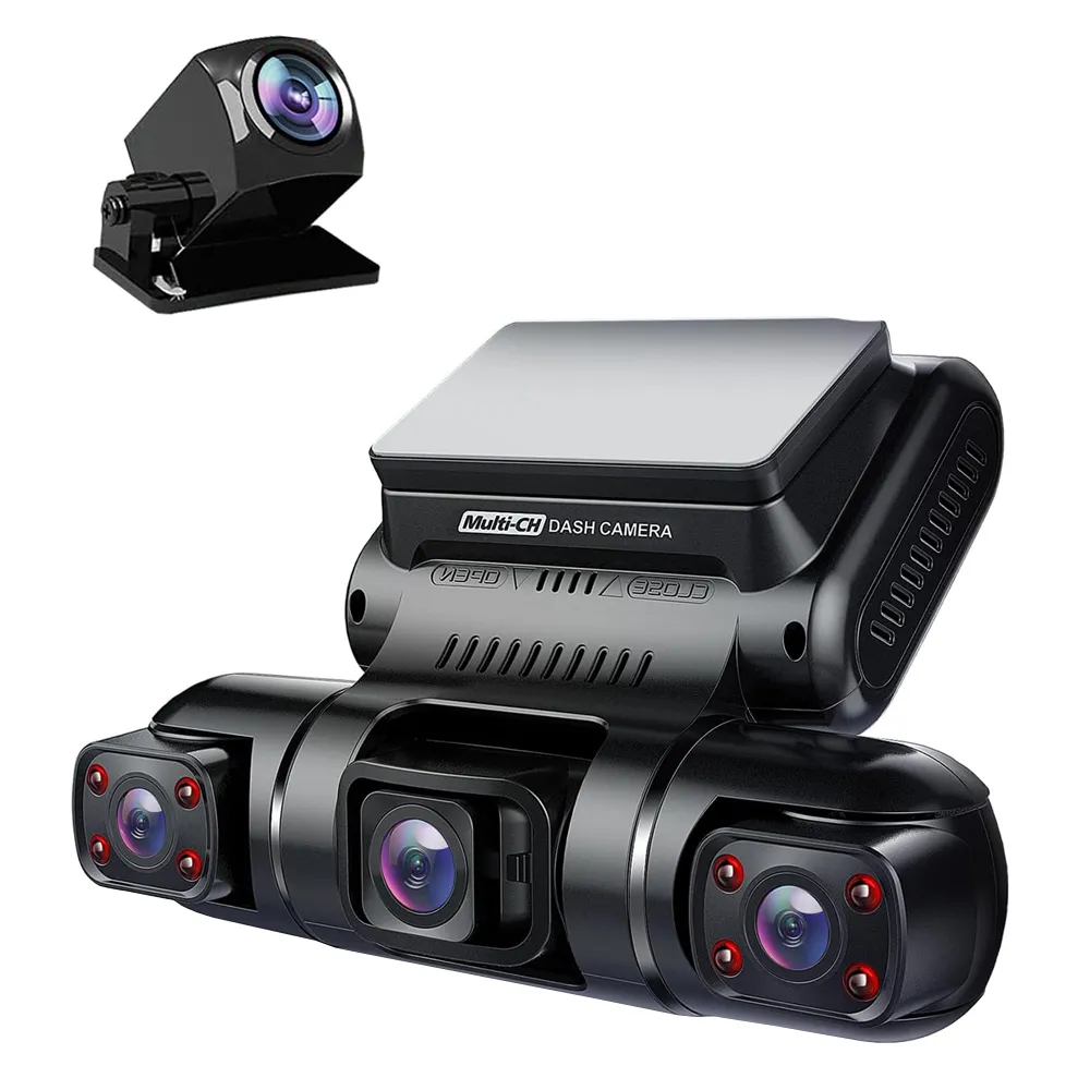 Camera auto de bord cu 4 canale PRUVEEO D90 FHD, WiFi, Night