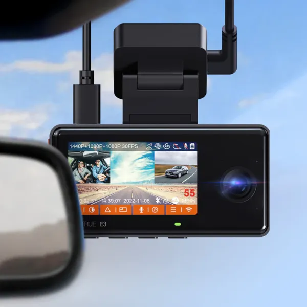 Camera auto tripla Vantrue E3
