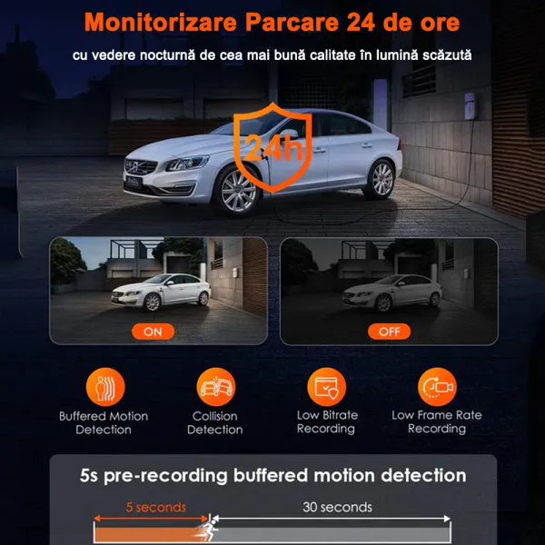 Camera auto tripla Vantrue E3