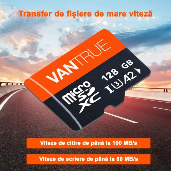 Card de memorie Vantrue, capacitate 128 GB