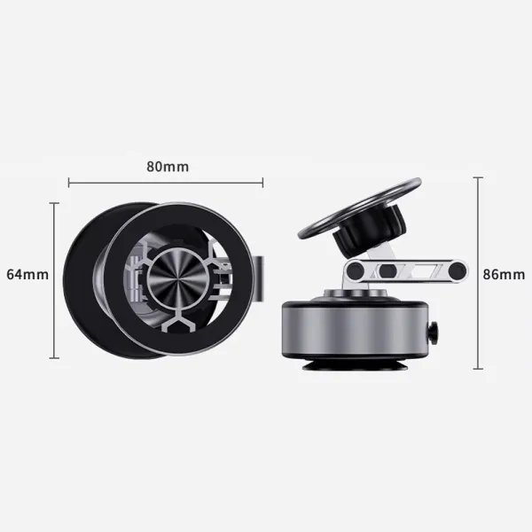 Suport auto telefon universal cu ventuza, vacum cu incarcare USB-C,  rotire 360°, prindere ferma pe parbriz, bord sau ecran