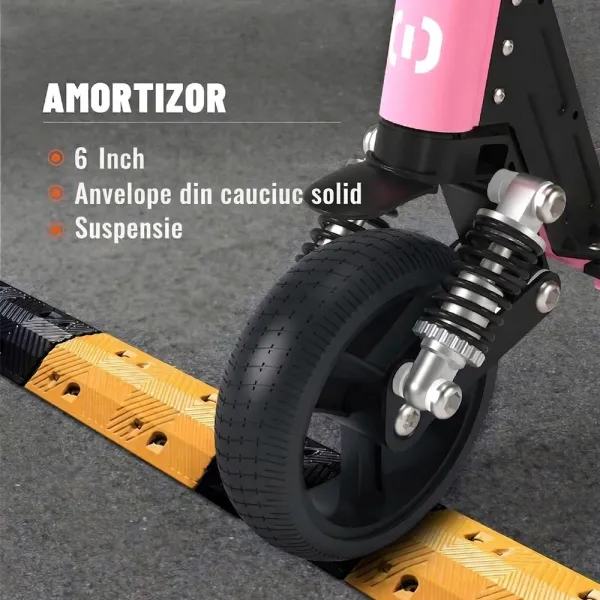Trotineta Electrica copii RYDE Twinkle L2 PRO, 130W + Baterie 5.2Ah, Autonomie 12-16km (40kg), 3 trepte de viteza, Frana Electrica+Mecanica, Viteza maxima 16 km/h
