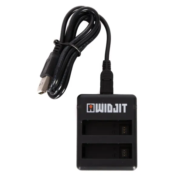 Incarcator dublu Widjit pentru baterii GoPro Hero 4