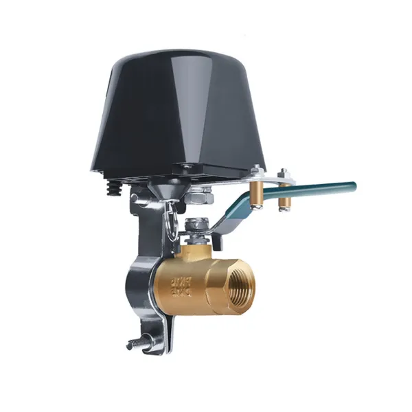 Pachet detector de gaz si electrovalva cu actionare automata WiFi si telecomanda, compatibil Tuya/Smartlife Pachet detector de gaz si electrovalva cu actionare automata WiFi si telecomanda, compatibil Tuya/Smartlife