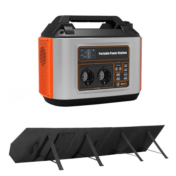 Pachet panou solar si baterie tip acumulator Power Station T500 Pro