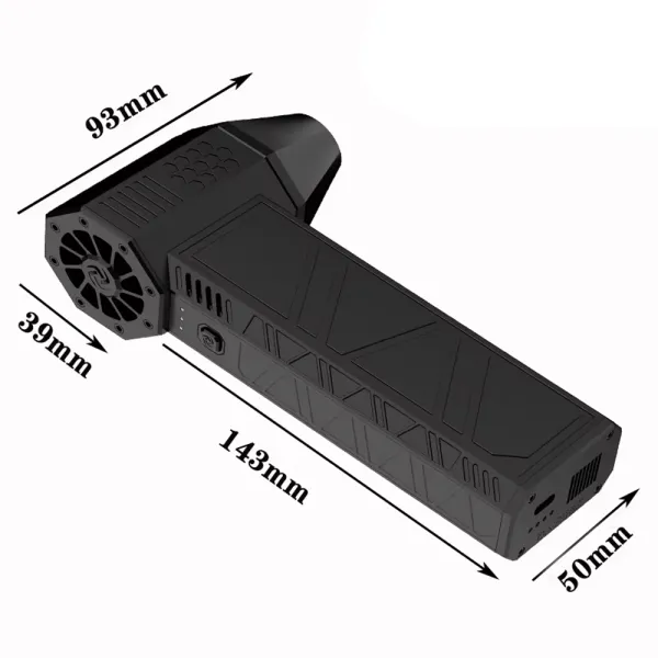 Mini ventilator electric cu jet turbo X3, portabil, multifunctional cu un flux puternic de aer, 130000RPM si 52m/s