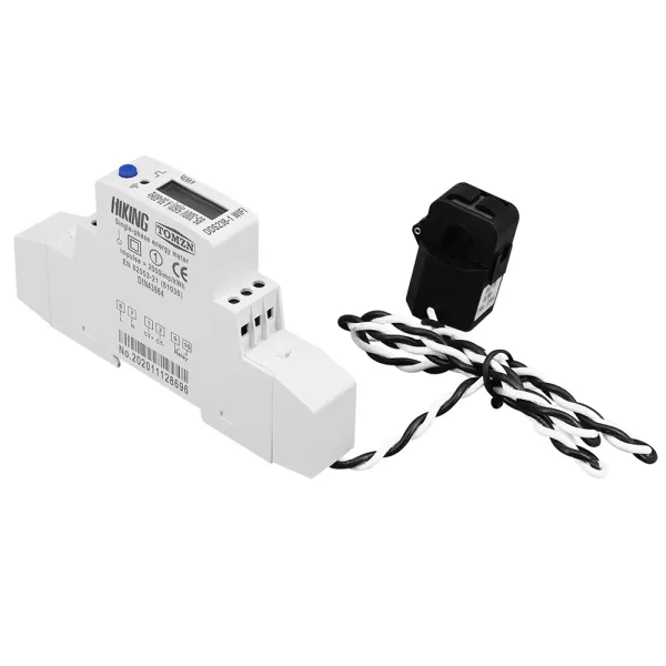 Contor monofazat inteligent de 60A, 1P 18mm WiFi, cu functie de timer, 110V - 220V Contor monofazat inteligent de 60A, 1P 18mm WiFi, cu functie de timer, 110V - 220V