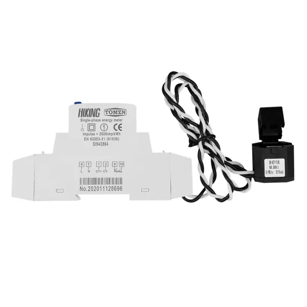 Contor monofazat inteligent de 60A, 1P 18mm WiFi, cu functie de timer, 110V - 220V Contor monofazat inteligent de 60A, 1P 18mm WiFi, cu functie de timer, 110V - 220V