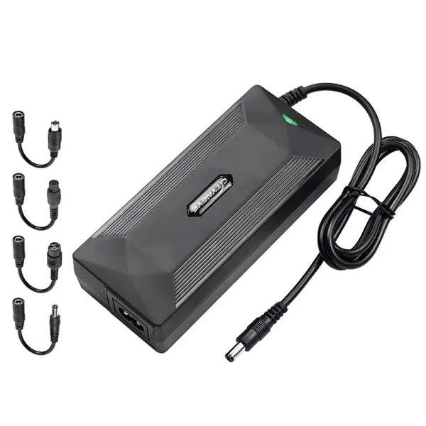 Incarcator baterii Li-ion 42V/2A universal, cu mufe de incarcare DC2.5, DC2.1, aviation 3 pin mama, aviation 3 pin mama Incarcator baterii Li-ion 42V/2A universal, cu mufe de incarcare DC2.5, DC2.1, aviation 3 pin mama, aviation 3 pin mama